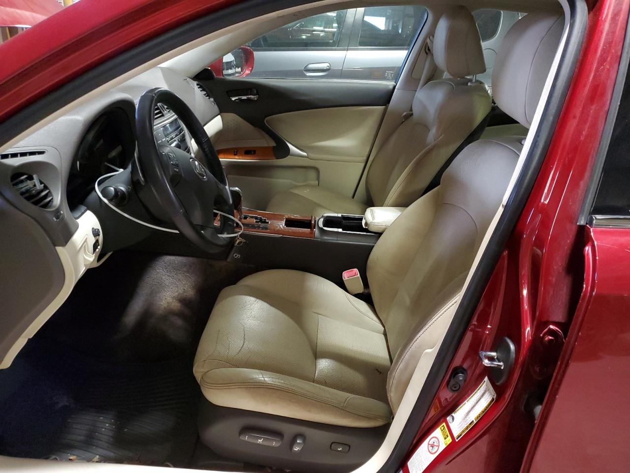 2009 Lexus IS VIN JTHCK262392029522 Copart auction photo, side / minor dent/scratches damage thumbnail 7
