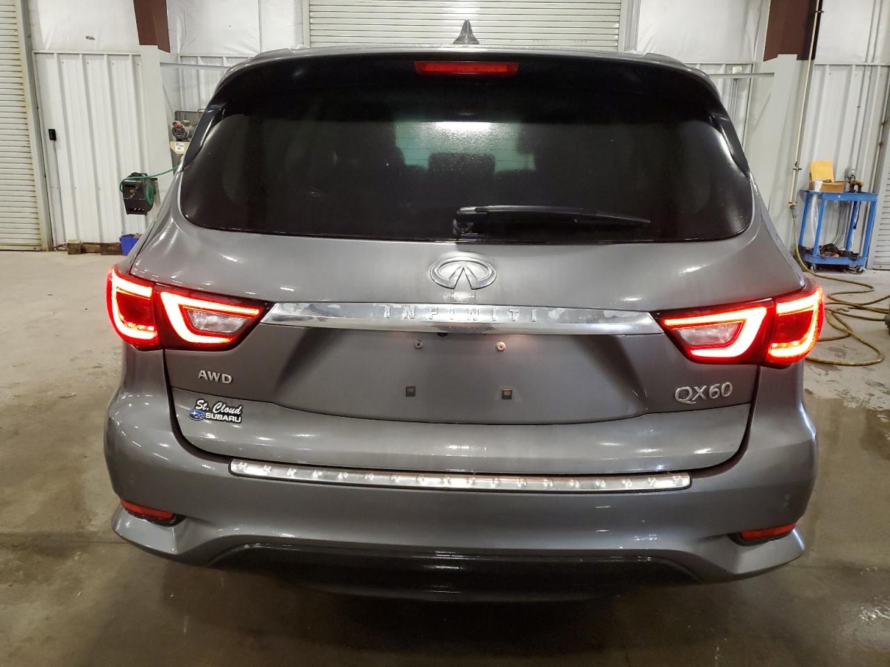 2019 Infiniti QX60 VIN 5N1DL0MM0KC524767 Copart auction photo, front end / side damage thumbnail 6