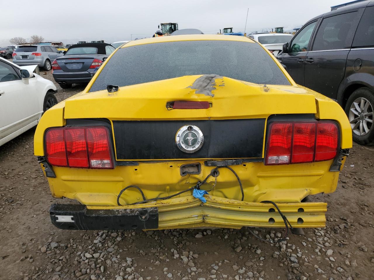 2006 Ford Mustang VIN 1ZVFT80N065108736 Copart auction photo, rear end damage thumbnail 6