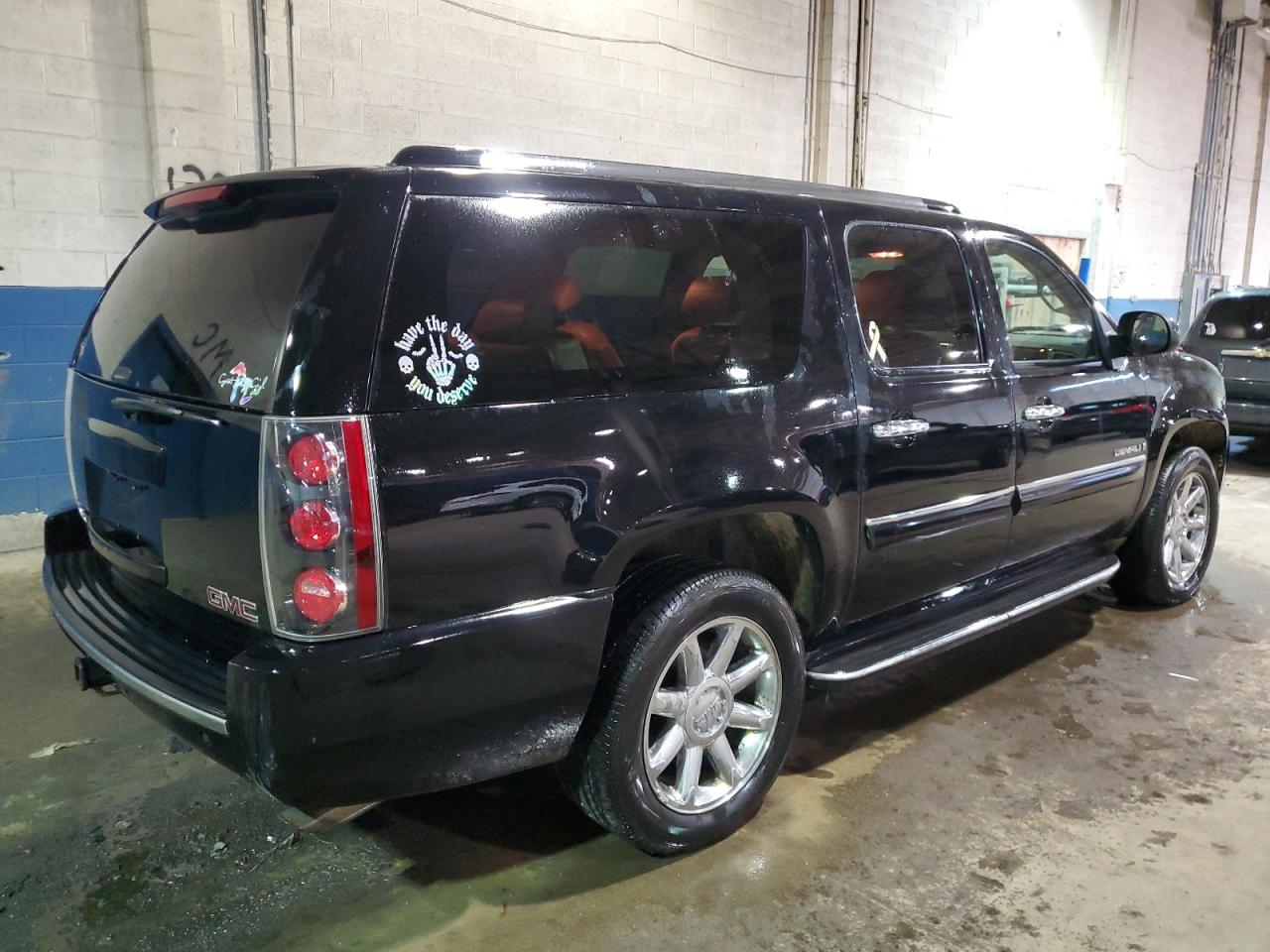 2008 GMC Yukon VIN 1GKFK66858J252079 Copart auction photo, side damage thumbnail 3