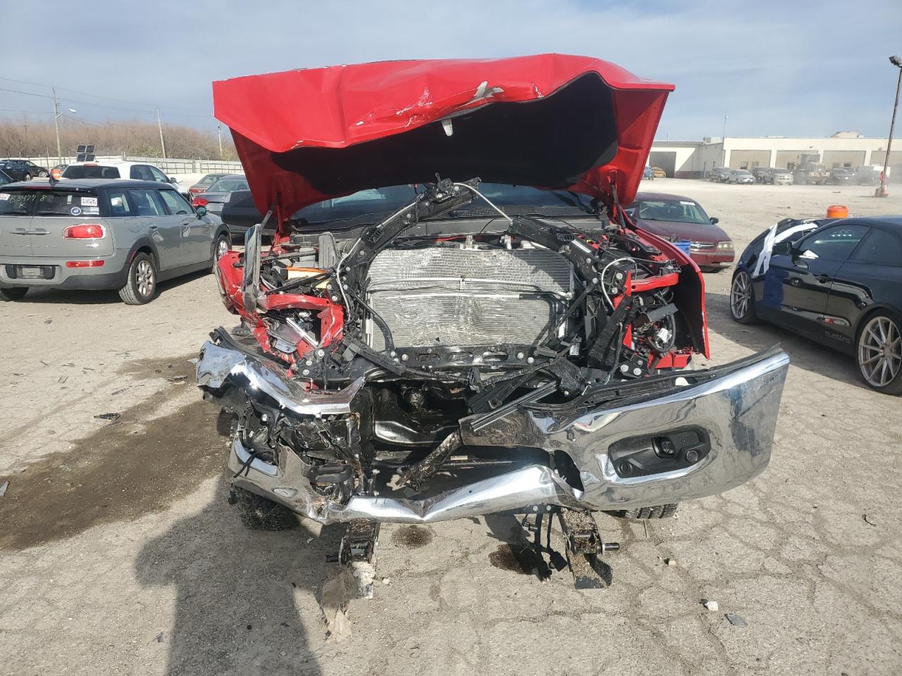 2022 RAM 2500 VIN 3C6UR5DJ5NG287398 Copart auction photo, front end / minor dent/scratches damage thumbnail 5
