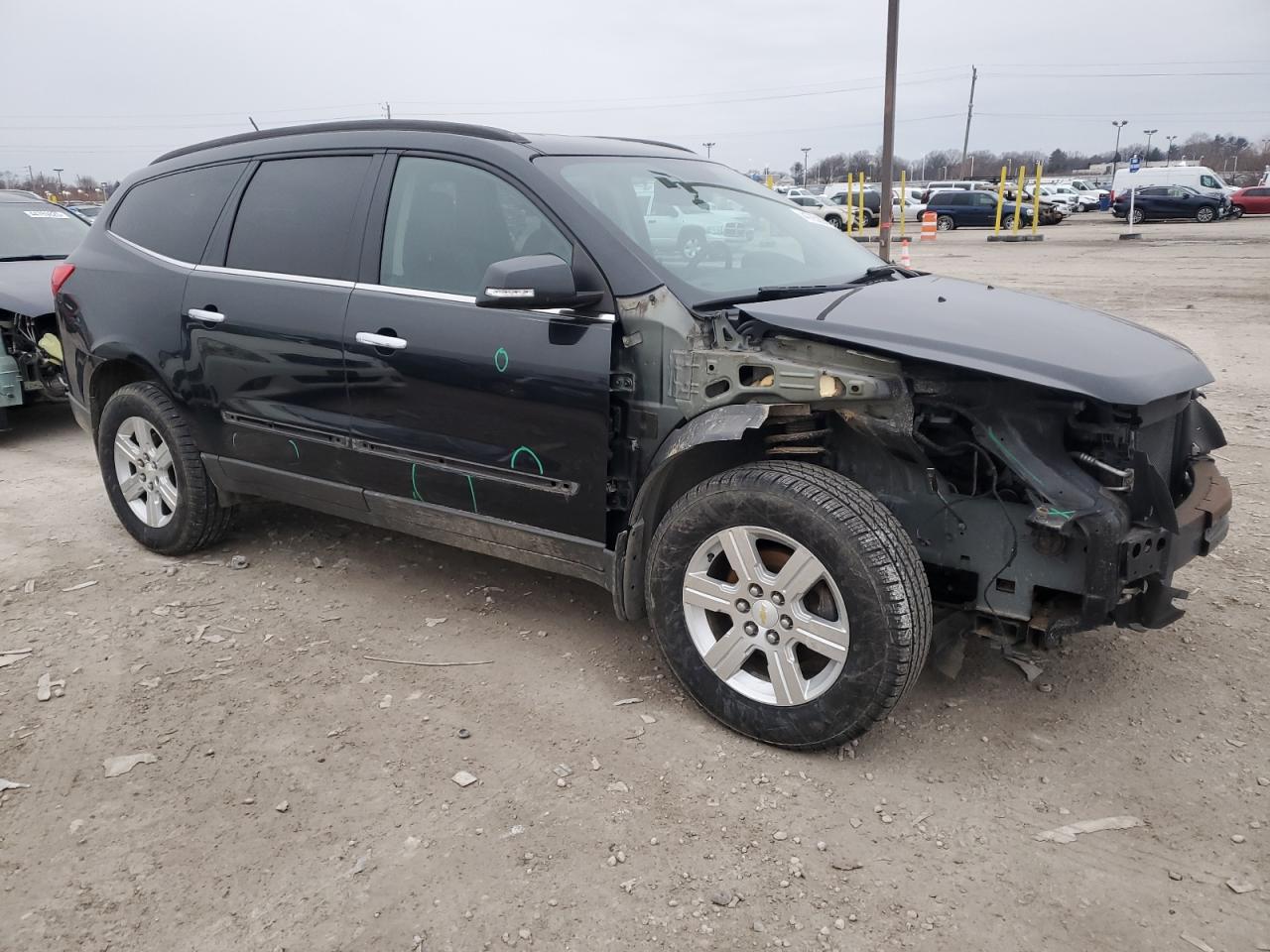 2012 Chevrolet Traverse VIN 1GNKVJED1CJ417967 Copart auction photo, front end / mechanical damage thumbnail 4