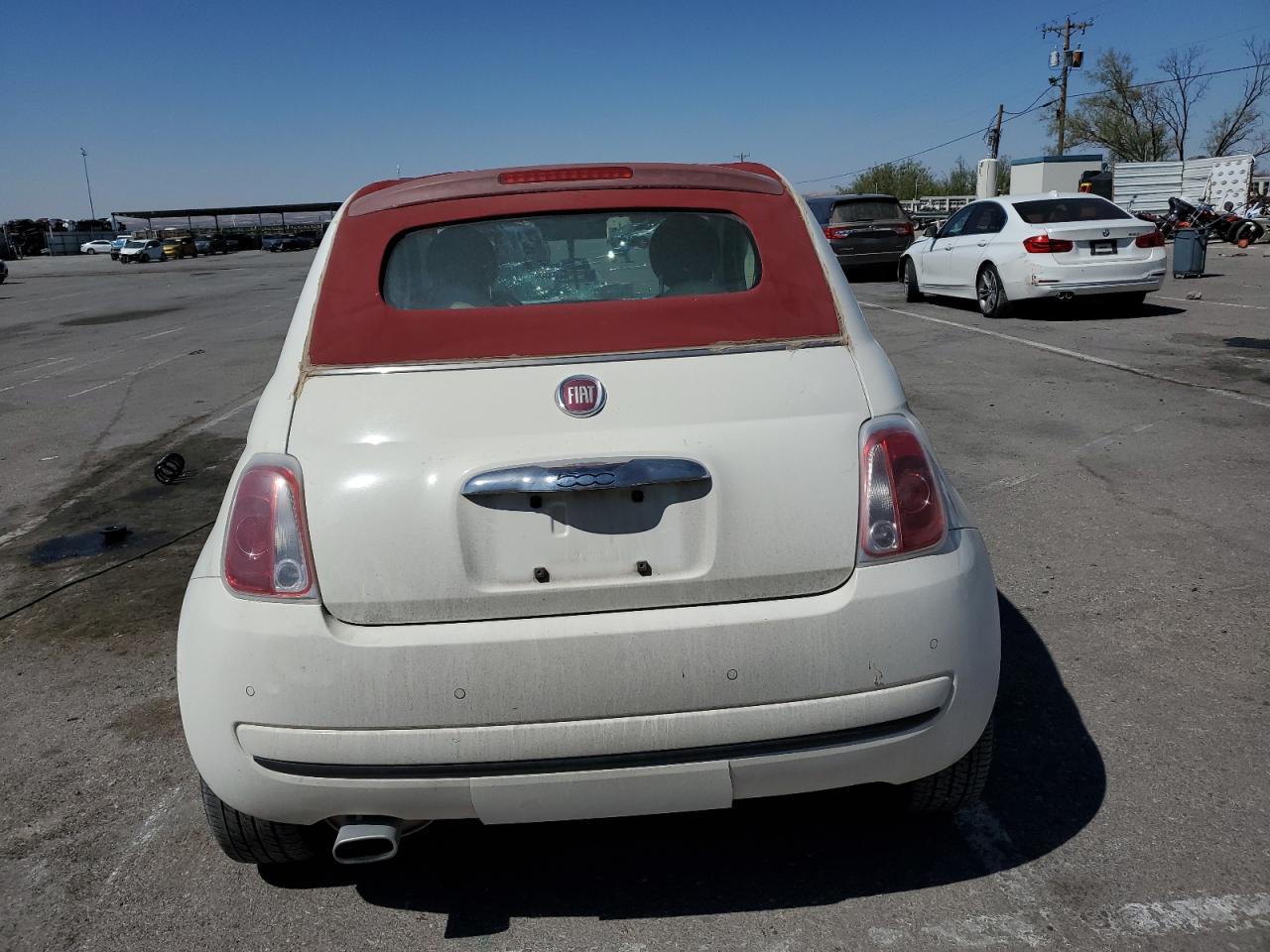 2013 Fiat 500 VIN 3C3CFFDR2DT660688 Copart auction photo, front end / minor dent/scratches damage thumbnail 6