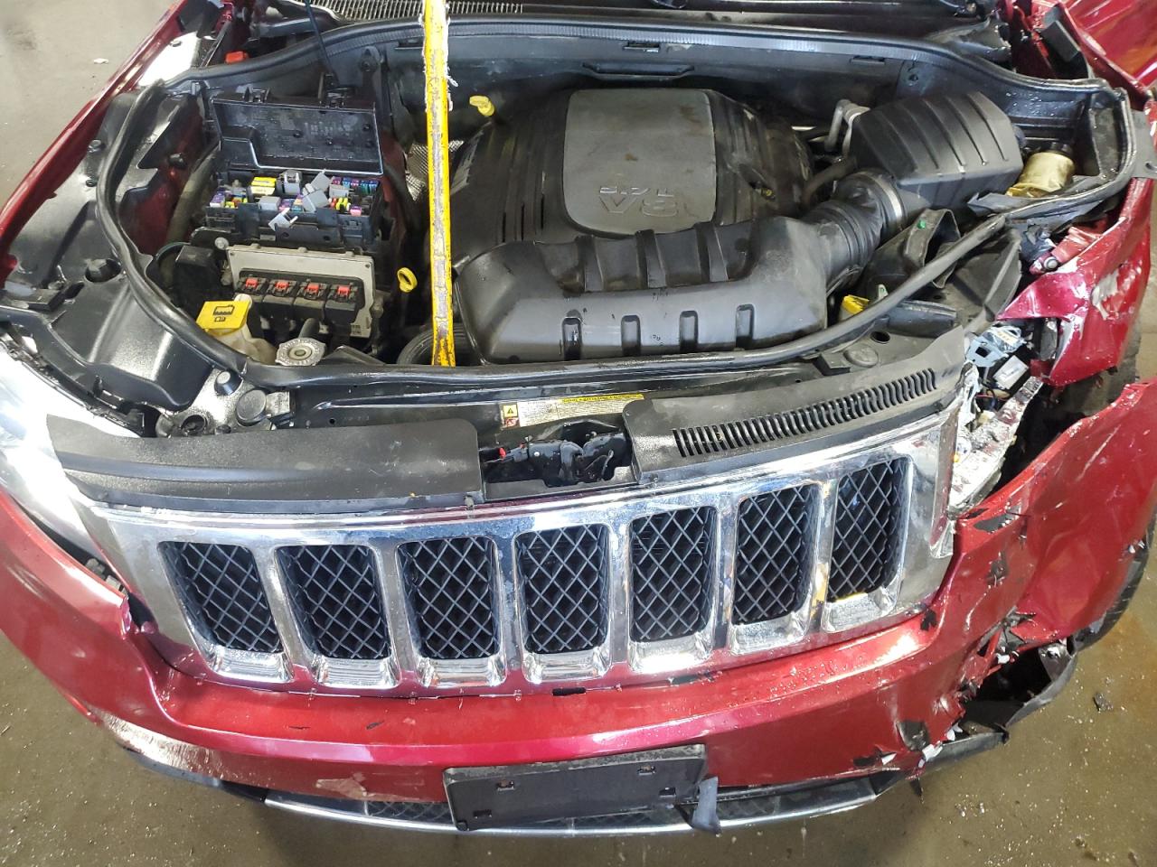2013 Jeep Grand Cherokee VIN 1C4RJFCT1DC652143 Copart auction photo, all over damage thumbnail 12