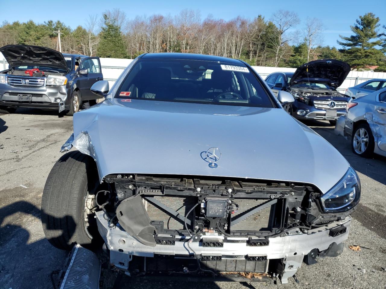 2021 Mercedes-Benz S-klasse VIN W1K6G7GB6MA039512 Copart auction photo, front end / minor dent/scratches damage thumbnail 5