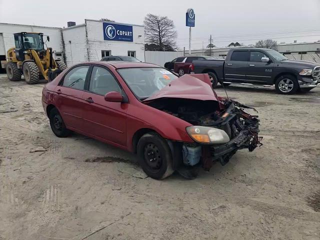 2009 KIA Spectra VIN KNAFE222995661299 Copart auction photo, front end / side damage thumbnail 11