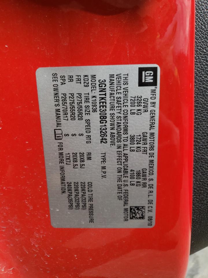 2011 Chevrolet Avalanche VIN 3GNTKEE30BG132642 Copart auction photo, front end / minor dent/scratches damage thumbnail 15
