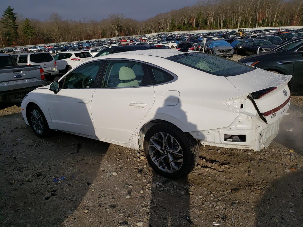 2023 Hyundai Sonata VIN KMHL64JA7PA329241 Copart auction photo, rear end / minor dent/scratches damage thumbnail 2