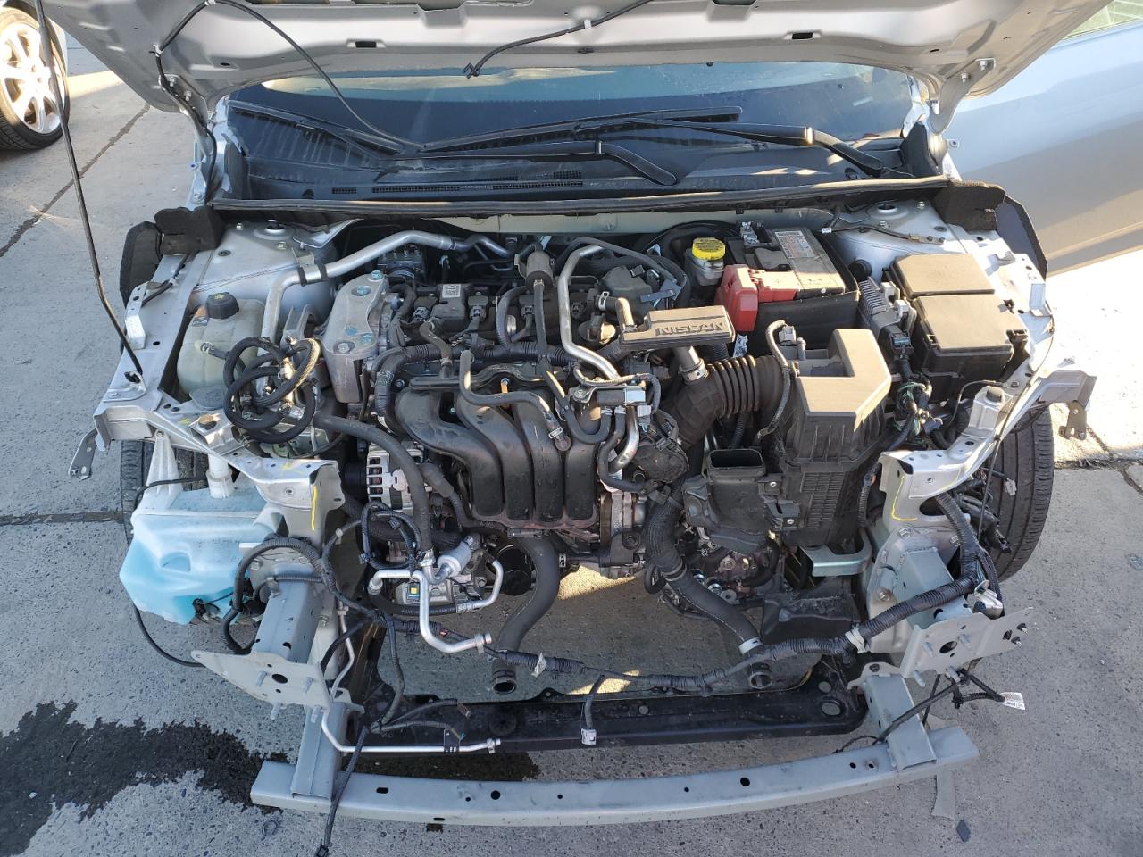 2022 Nissan Sentra VIN 3N1AB8CV6NY250380 Copart auction photo, front end / side damage thumbnail 11