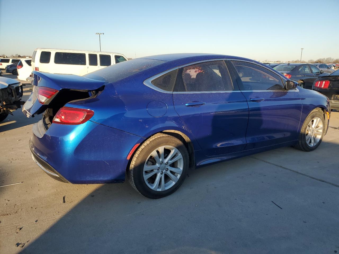 2015 Chrysler 200 VIN 1C3CCCABXFN754822 Copart auction photo, rear end damage thumbnail 3