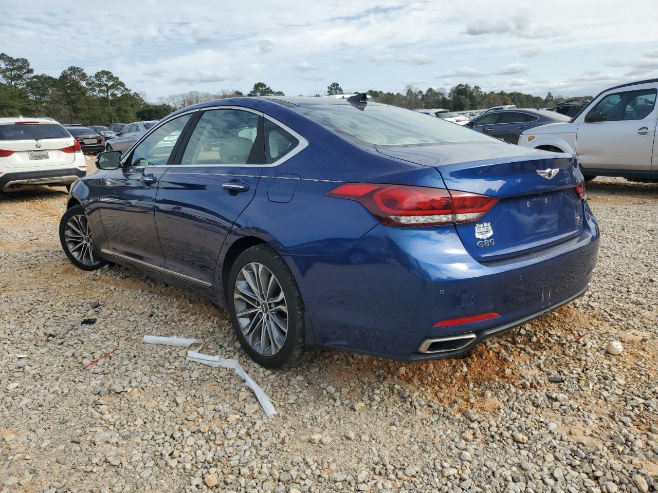 2017 Genesis G80 VIN KMHGN4JE4HU188961 Copart auction photo, all over damage thumbnail 2