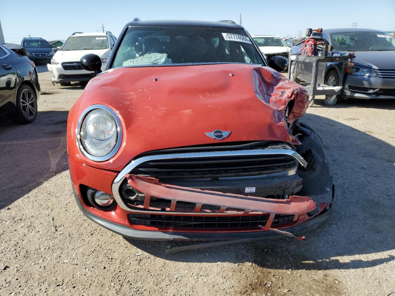 2016 MINI Cooper VIN WMWLN5C59G2E31485 Copart auction photo, front end damage thumbnail 5