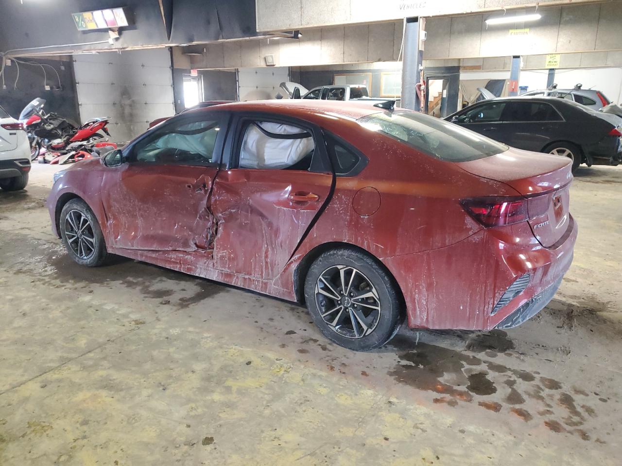 2023 KIA Forte VIN 3KPF24AD0PE593759 Copart auction photo, side / front end damage thumbnail 2