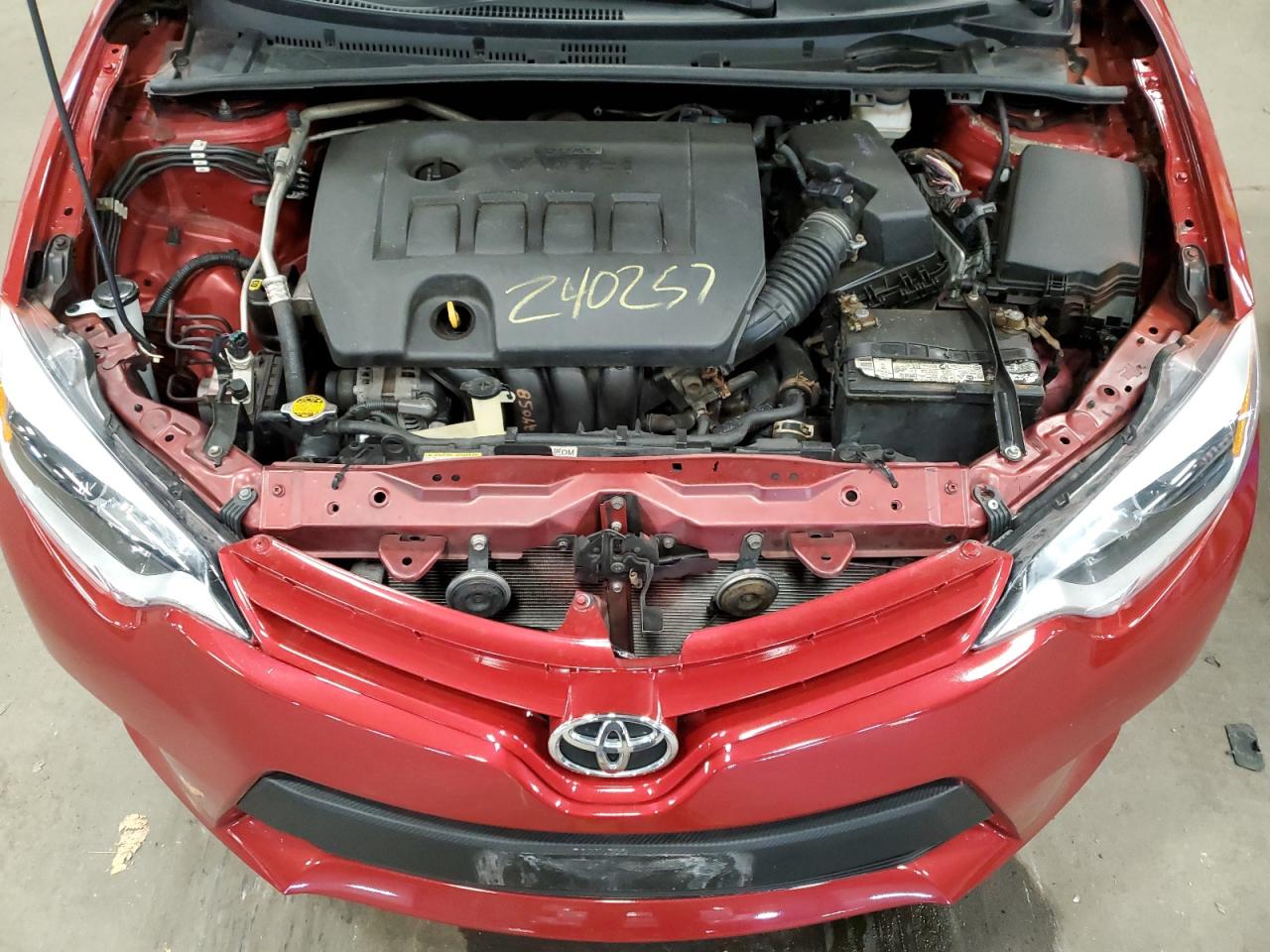 2014 Toyota Corolla VIN 5YFBURHE1EP124955 Copart auction photo, rear end damage thumbnail 11