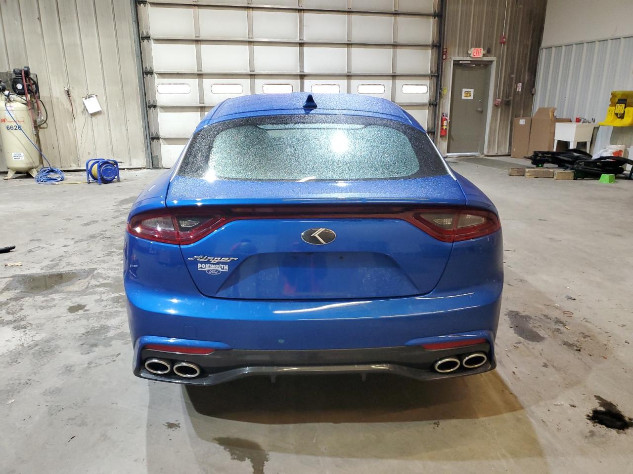 2019 KIA Stinger VIN KNAE15LA5K6059398 Copart auction photo, front end / side damage thumbnail 6