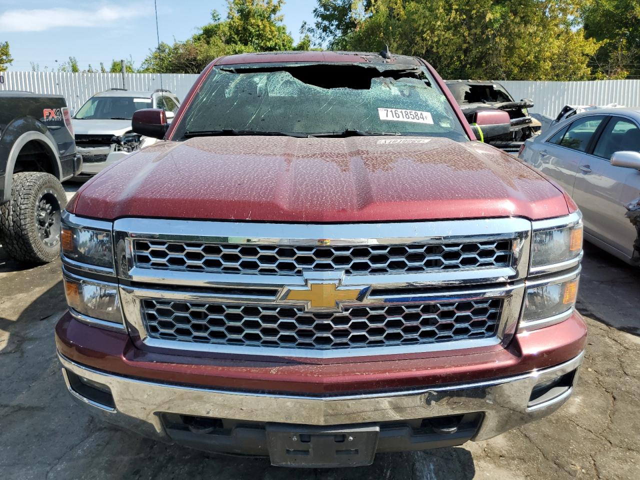 2015 Chevrolet Silverado VIN 1GCVKREC2FZ301493 Copart auction photo, burn - interior damage thumbnail 5