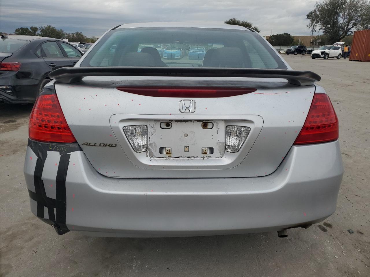 2006 Honda Accord VIN 1HGCM567X6A008680 Copart auction photo, front end / rear end damage thumbnail 6
