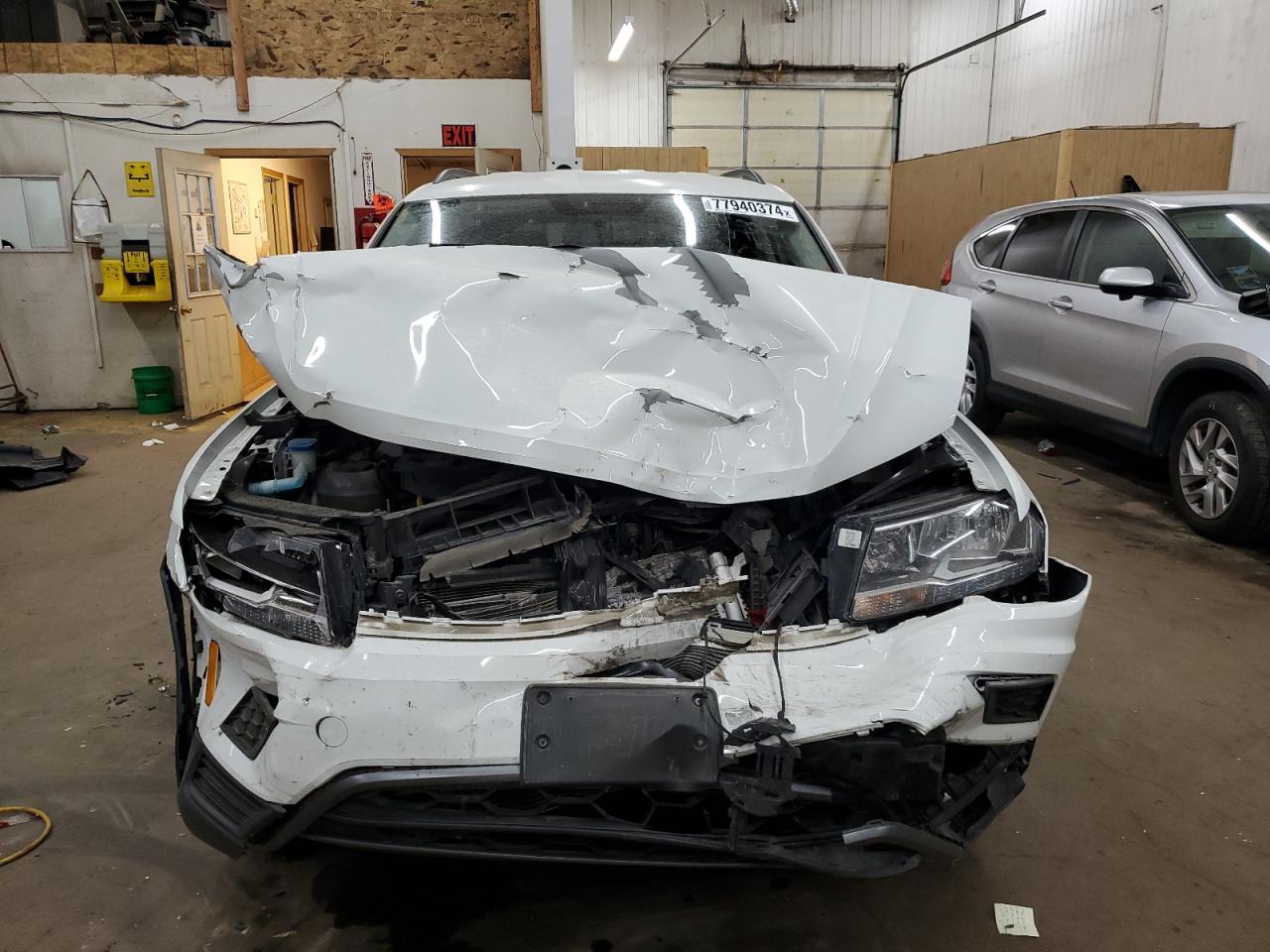 2019 Volkswagen Tiguan VIN 3VV0B7AX6KM200879 Copart auction photo, front end damage thumbnail 5