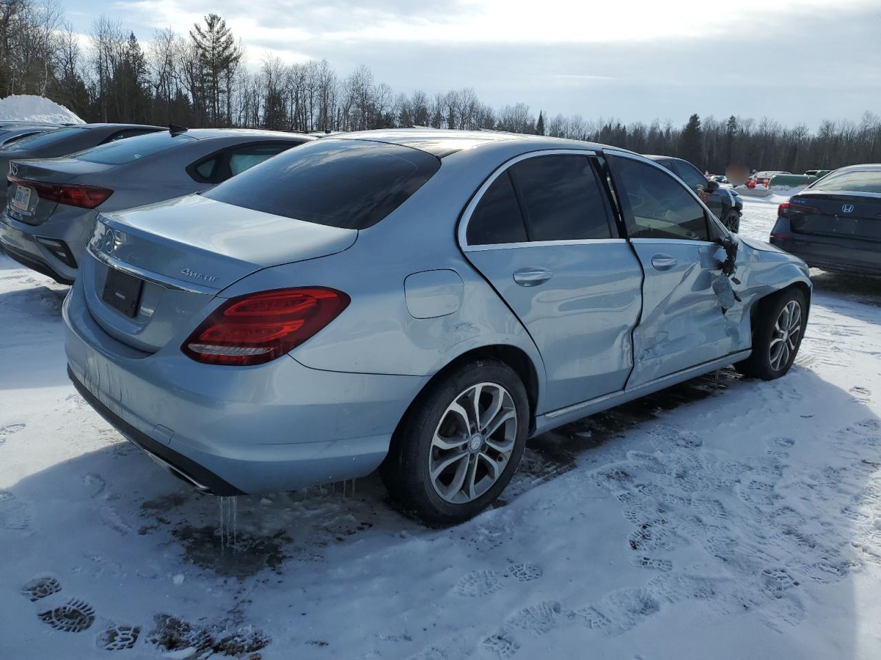 2016 Mercedes-Benz C-klasse VIN 55SWF4KB5GU166300 Copart auction photo, frame damage / side damage thumbnail 3