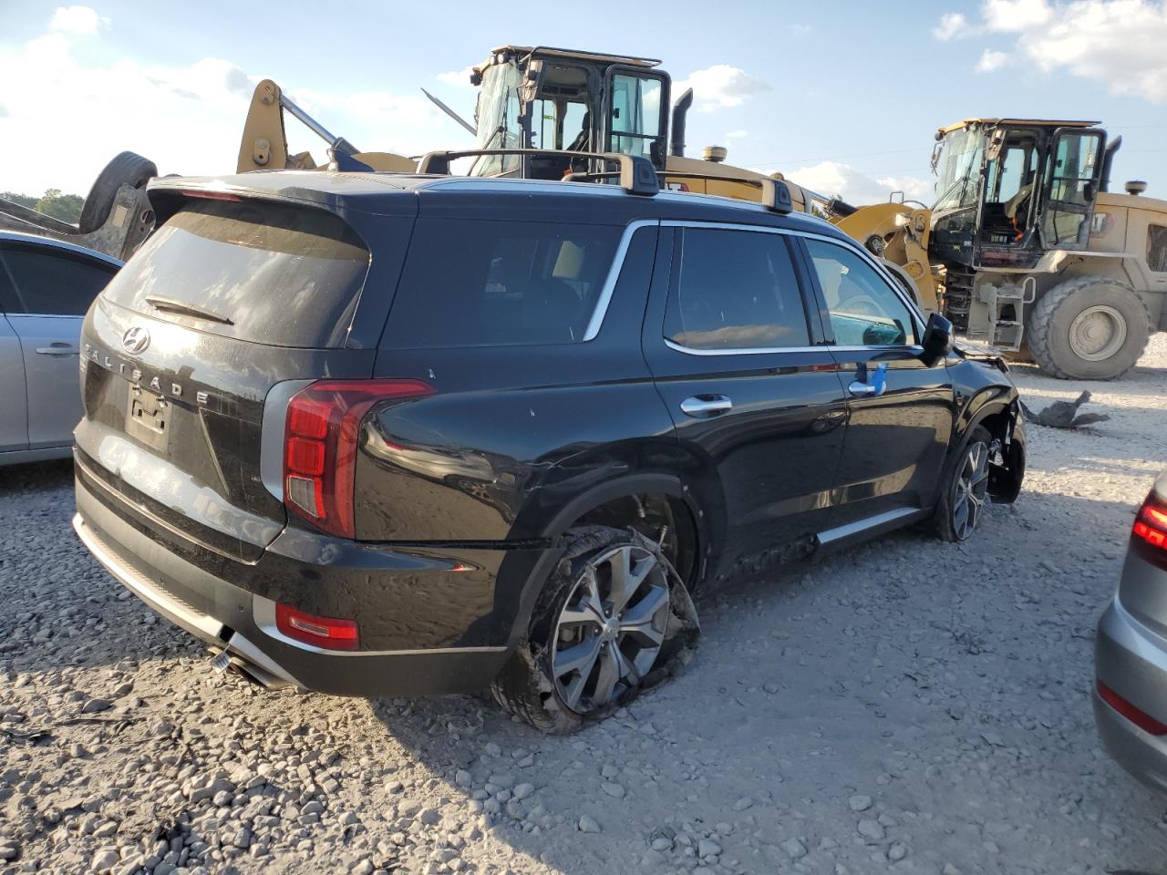 2021 Hyundai Palisade VIN KM8R44HE7MU193373 Copart auction photo, front end damage thumbnail 3