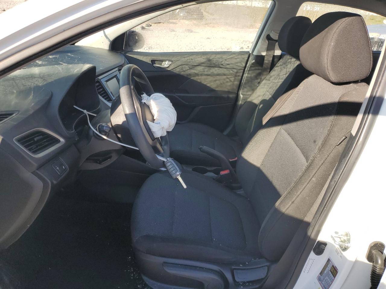 2021 Hyundai Accent VIN 3KPC24A68ME129831 Copart auction photo, all over damage thumbnail 7