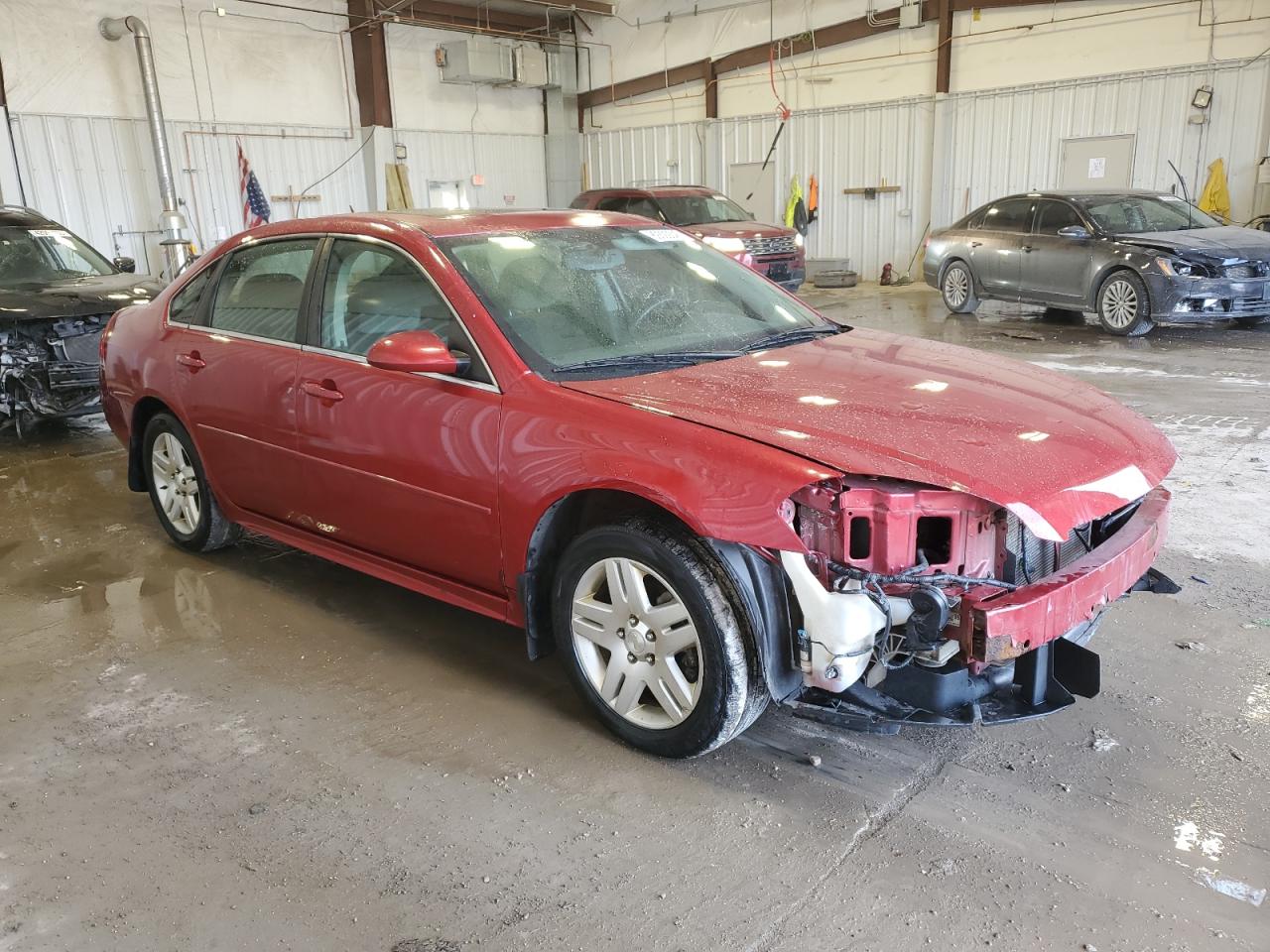 2014 Chevrolet Impala VIN 2G1WB5E3XE1142980 Copart auction photo, front end damage thumbnail 4