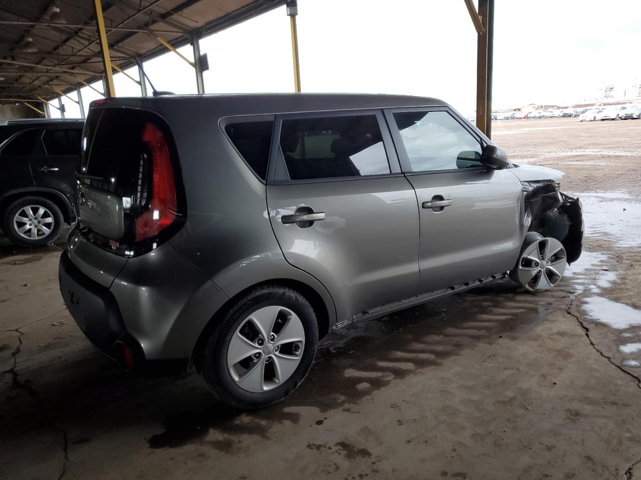2015 KIA Soul VIN KNDJN2A24F7194520 Copart auction photo, front end / side damage thumbnail 3