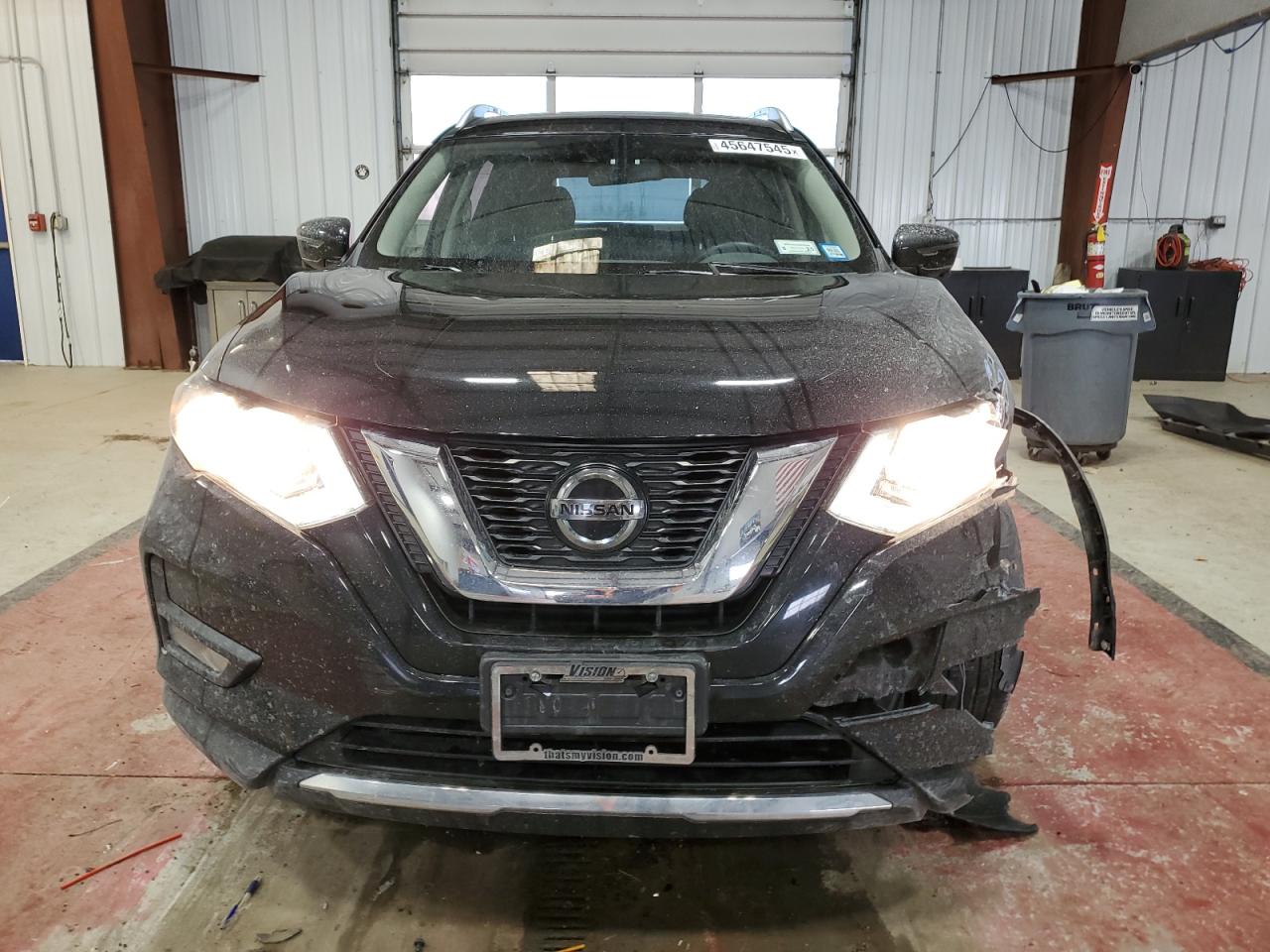 2020 Nissan Rogue VIN JN8AT2MV2LW136908 Copart auction photo, side / front end damage thumbnail 5