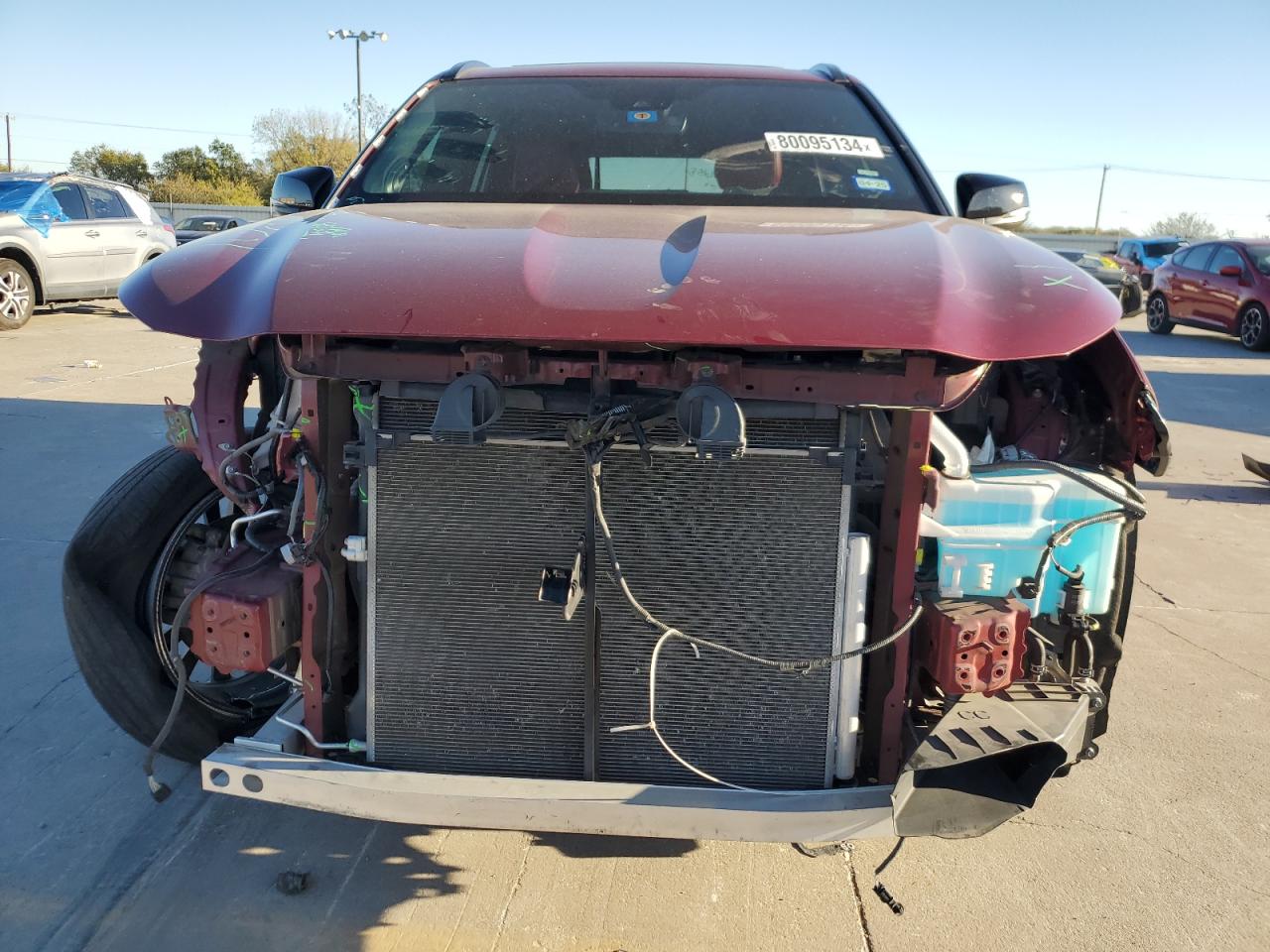 2021 Toyota Highlander VIN 5TDJZRAH2MS063283 Copart auction photo, front end damage thumbnail 5