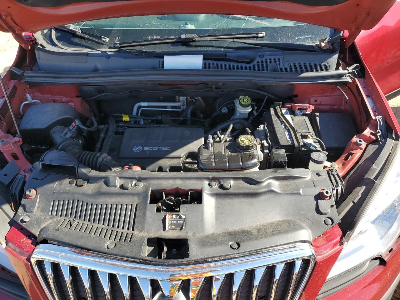 2014 Buick Encore VIN KL4CJASB2EB783018 Copart auction photo, all over damage thumbnail 13