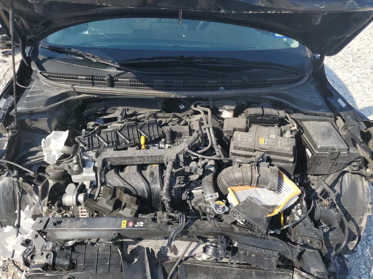 2023 KIA Rio VIN 3KPA24ADXPE607886 Copart auction photo, front end damage thumbnail 11