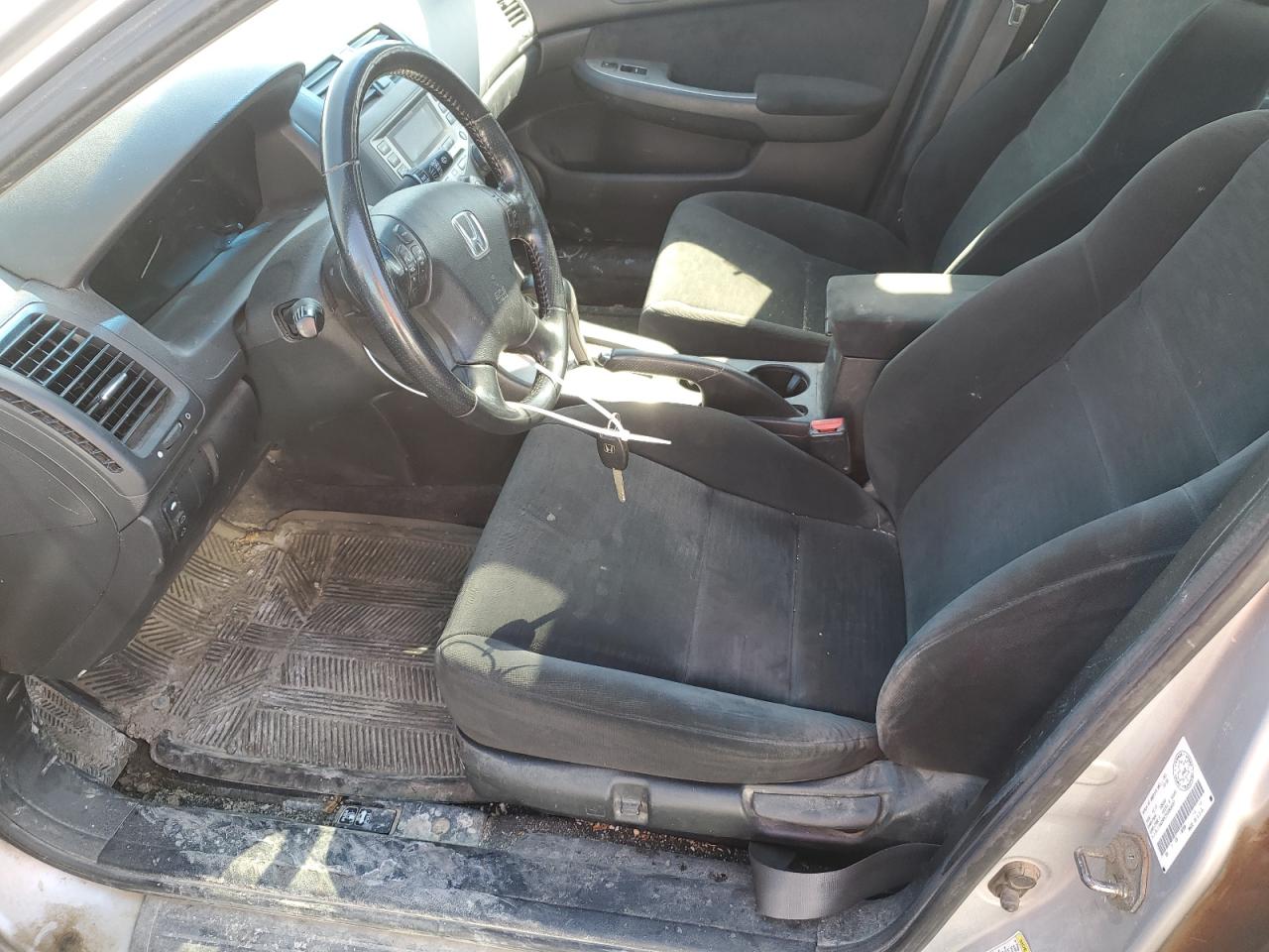 2007 Honda Accord VIN 1HGCM567X7A806887 Copart auction photo, front end / side damage thumbnail 7