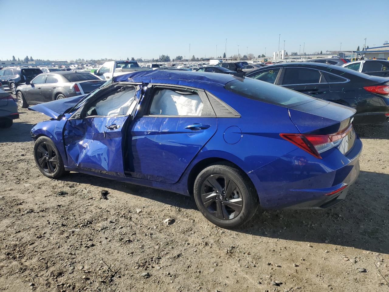 2023 Hyundai Elantra VIN 5NPLM4AG1PH105213 Copart auction photo, all over damage thumbnail 2