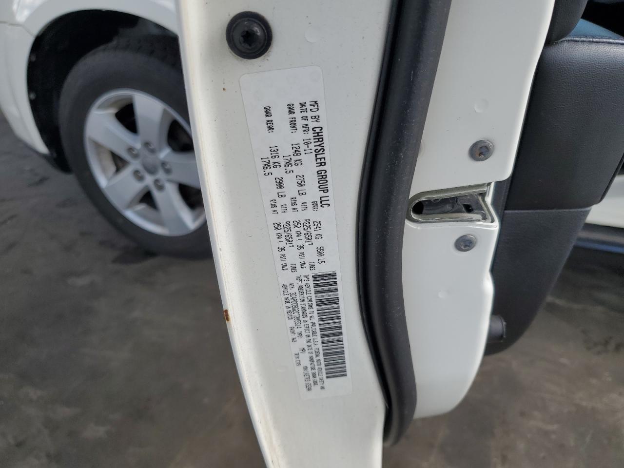 2012 Dodge Journey VIN 3C4PDDBG2CT205914 Copart auction photo, front end damage thumbnail 12