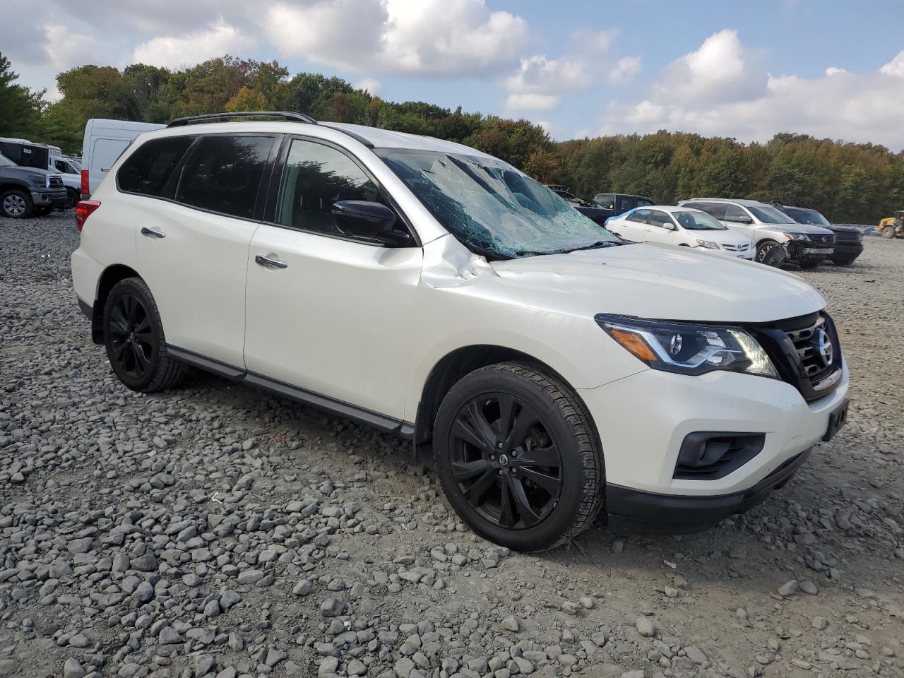 2018 Nissan Pathfinder VIN 5N1DR2MM0JC648515 Copart auction photo, frame damage damage thumbnail 4
