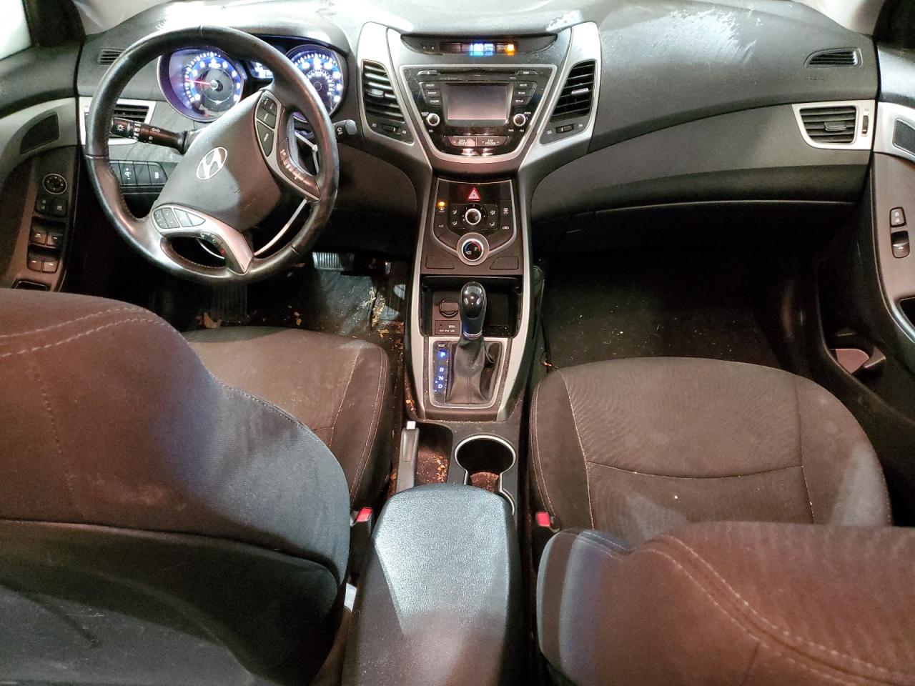 2015 Hyundai Elantra VIN 5NPDH4AE7FH597574 Copart auction photo, front end / side damage thumbnail 8