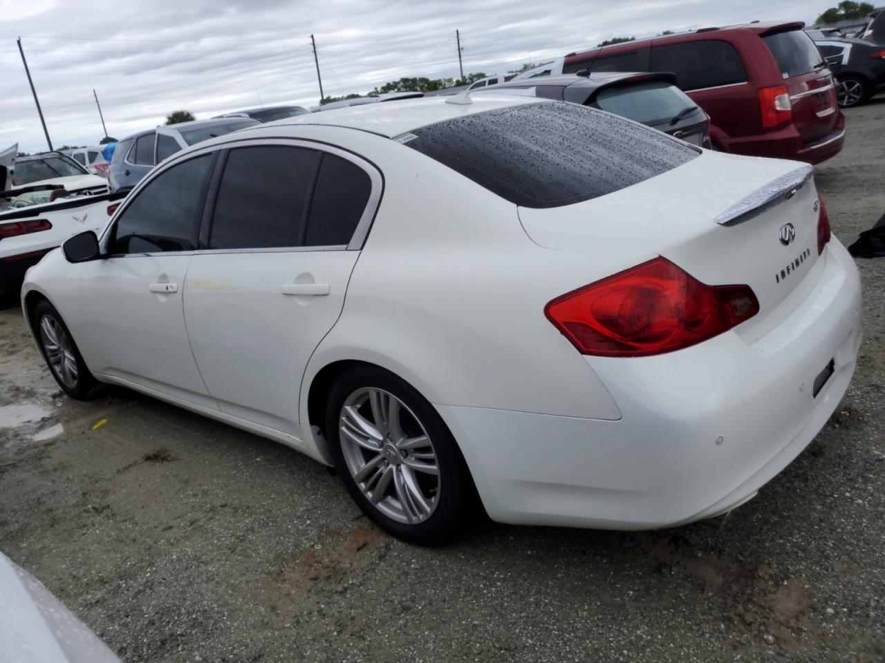 2013 Infiniti G VIN JN1CV6AR0DM757321 Copart auction photo, water/flood damage thumbnail 2