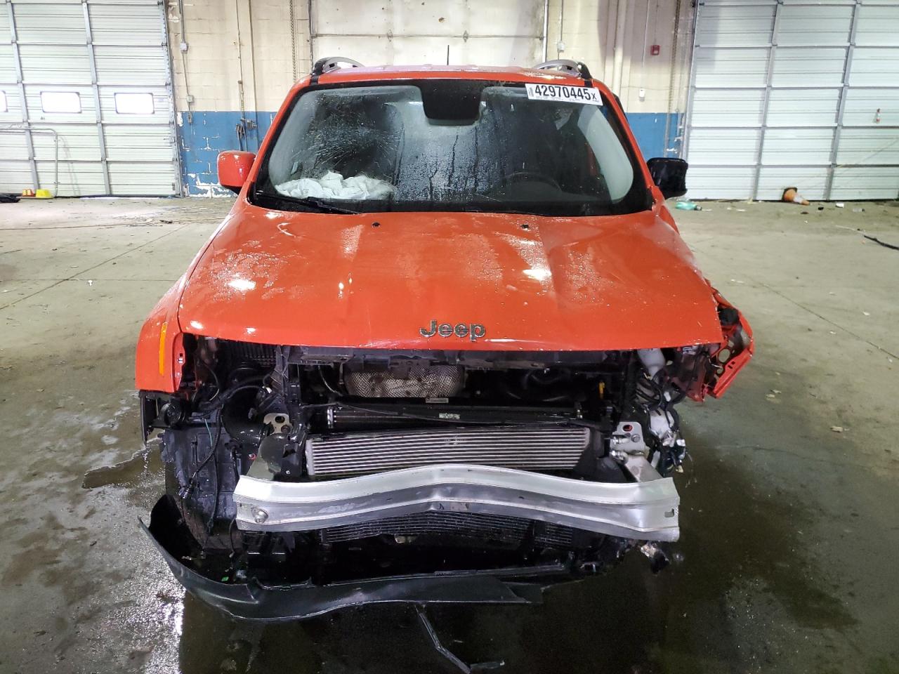 2017 Jeep Renegade VIN ZACCJBBBXHPF35928 Copart auction photo, front end / side damage thumbnail 5
