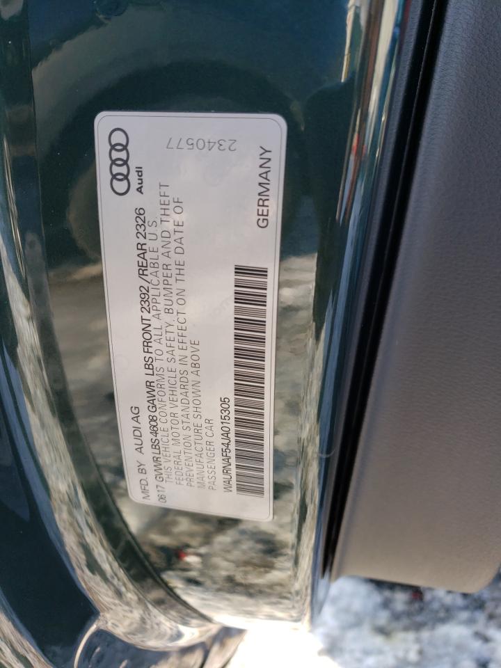 2018 Audi A5 VIN WAURNAF54JA015305 Copart auction photo, rear end / minor dent/scratches damage thumbnail 12