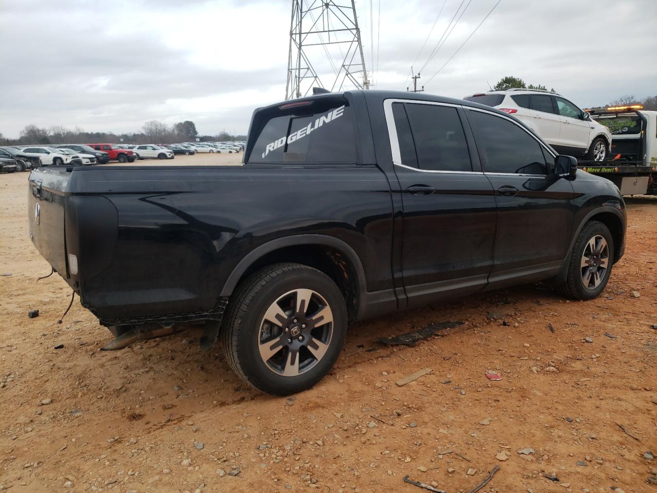 2019 Honda Ridgeline VIN 5FPYK2F64KB007243 Copart auction photo, rear end damage thumbnail 3