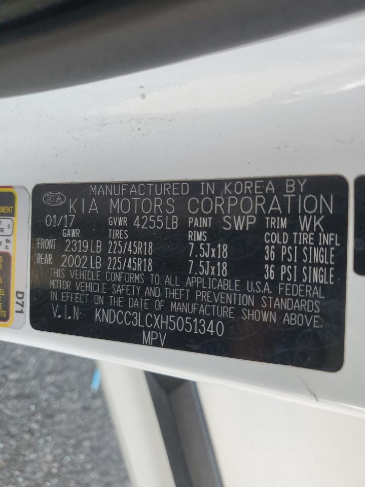 2017 KIA Niro VIN KNDCC3LCXH5051340 Copart auction photo, side damage thumbnail 14