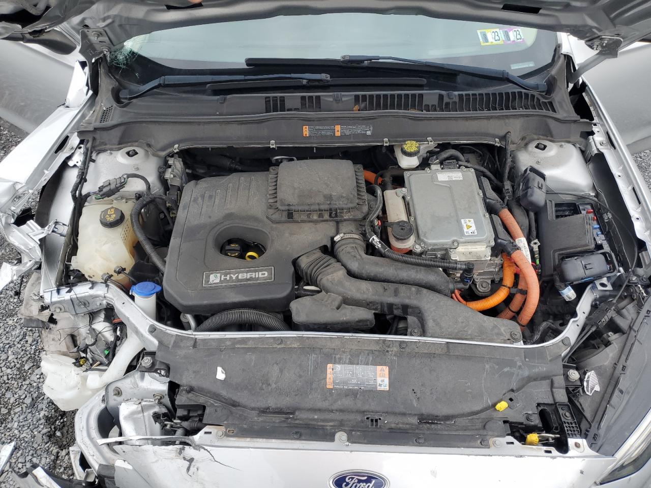 2019 Ford Fusion VIN 3FA6P0LU8KR226770 Copart auction photo, front end / side damage thumbnail 13
