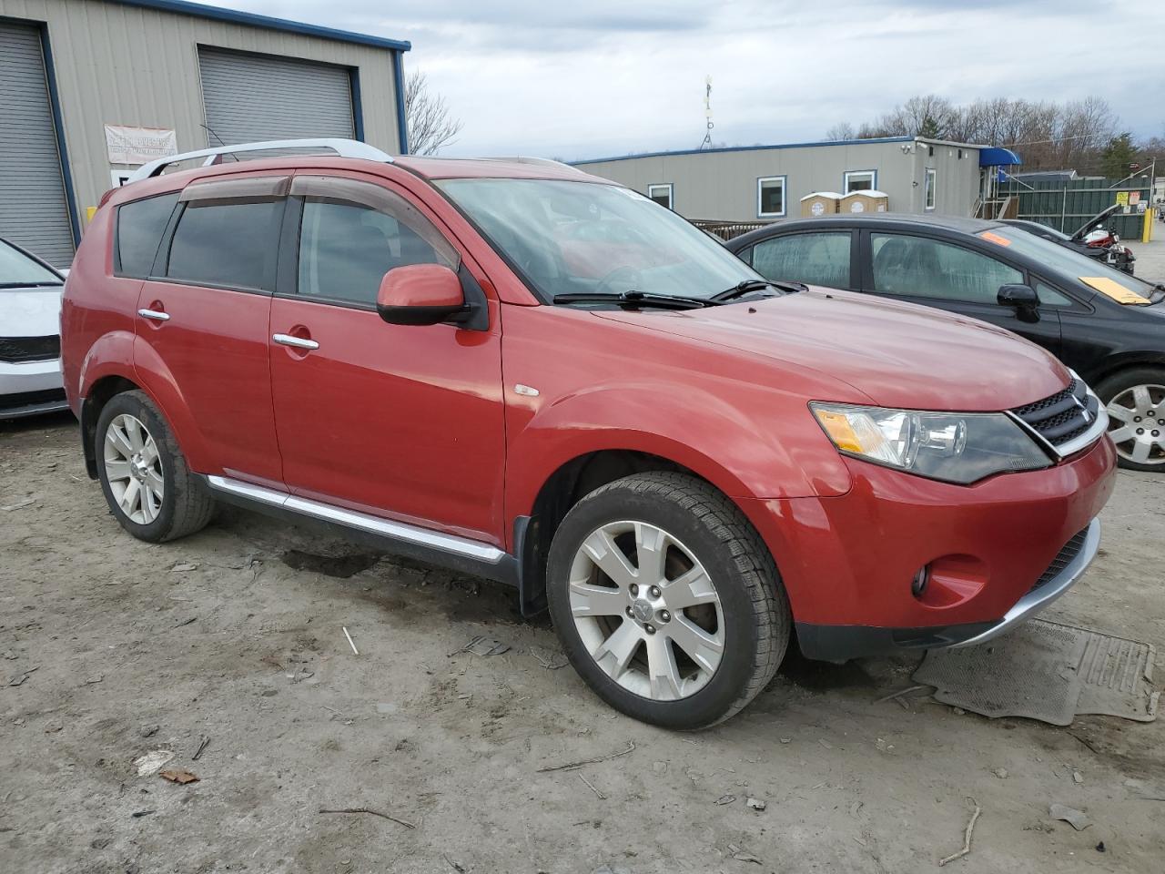 2008 Mitsubishi Outlander VIN JA4LT31W98Z018586 Copart auction photo, front end / side damage thumbnail 4