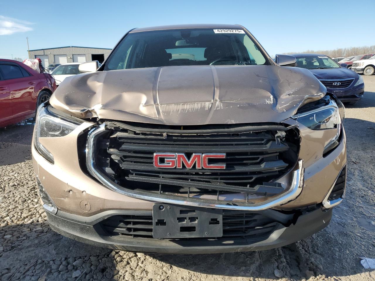 2018 GMC Terrain VIN 3GKALMEV9JL356284 Copart auction photo, front end damage thumbnail 5