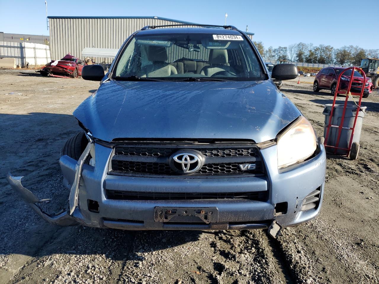 2012 Toyota RAV 4 VIN 2T3BK4DV7CW076198 Copart auction photo, front end / rear end damage thumbnail 5