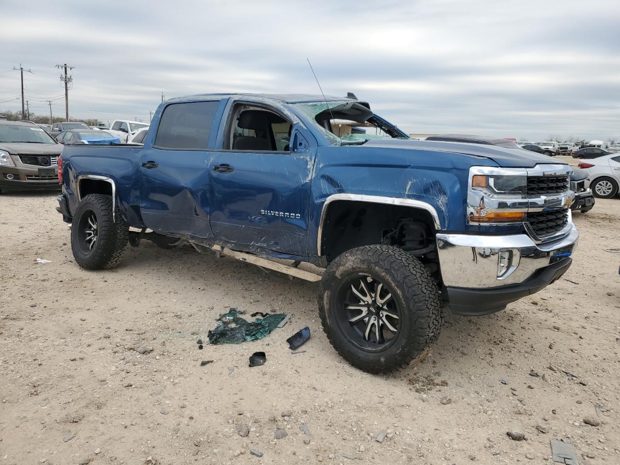 2018 Chevrolet Silverado VIN 3GCPCREC7JG492391 Copart auction photo, all over / undercarriage damage thumbnail 4