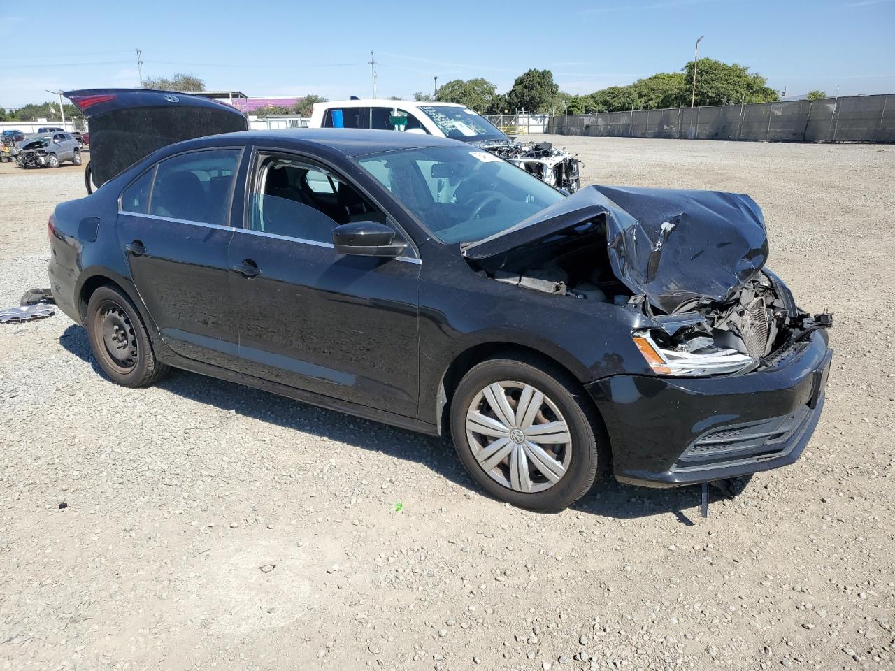 2017 Volkswagen Jetta VIN 3VW2B7AJ2HM294963 Copart auction photo, front end damage thumbnail 4
