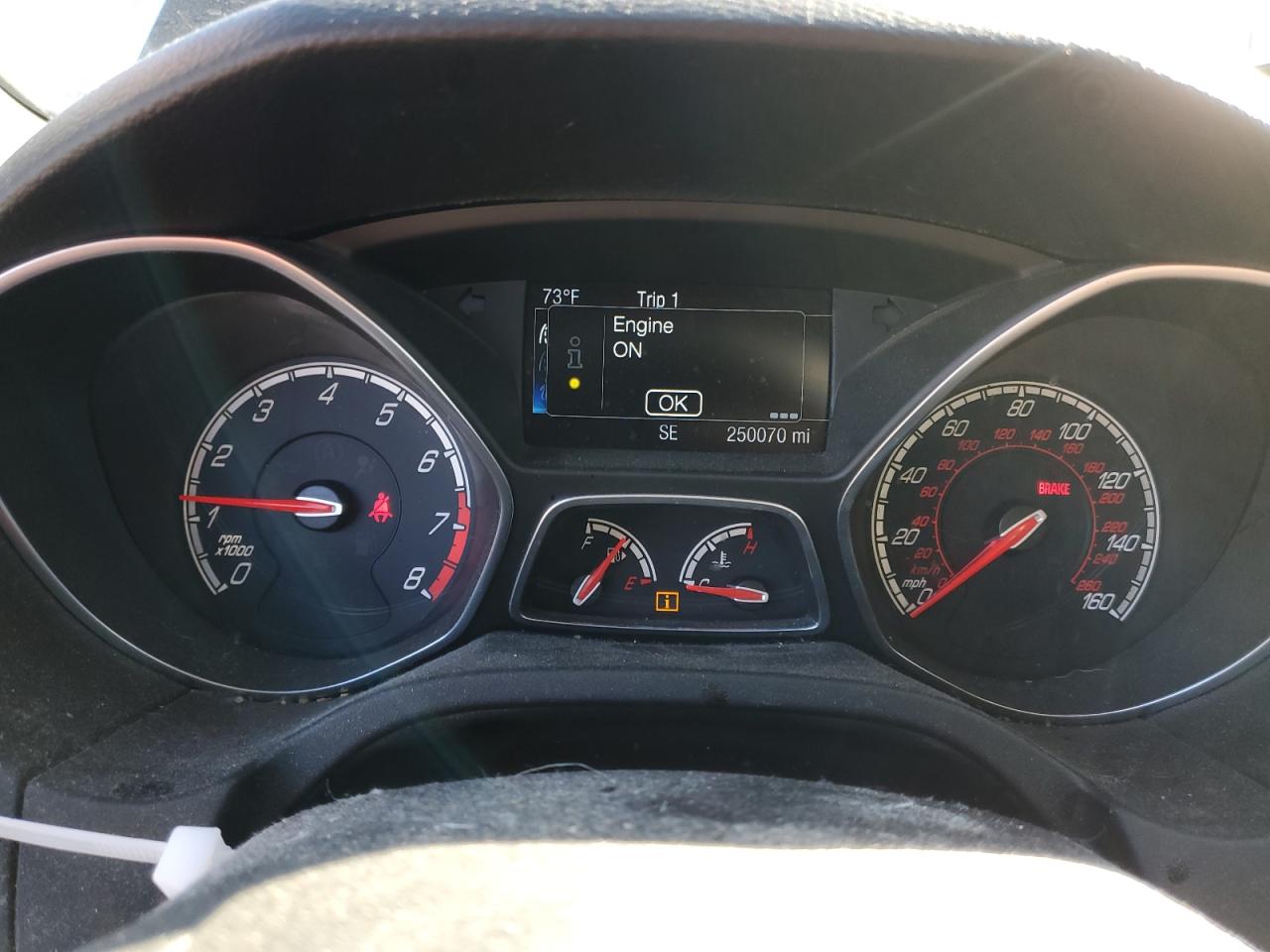 2014 Ford Focus VIN 1FADP3L98EL253068 Copart auction photo, rear end damage thumbnail 9