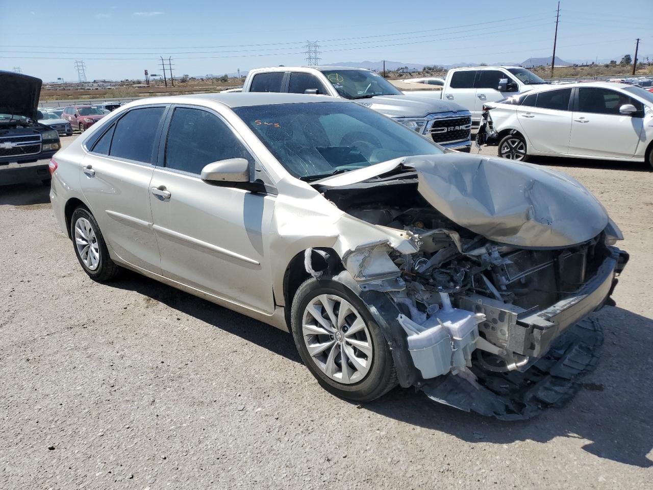 2016 Toyota Camry VIN 4T1BD1FKXGU182185 Copart auction photo, front end / mechanical damage thumbnail 4