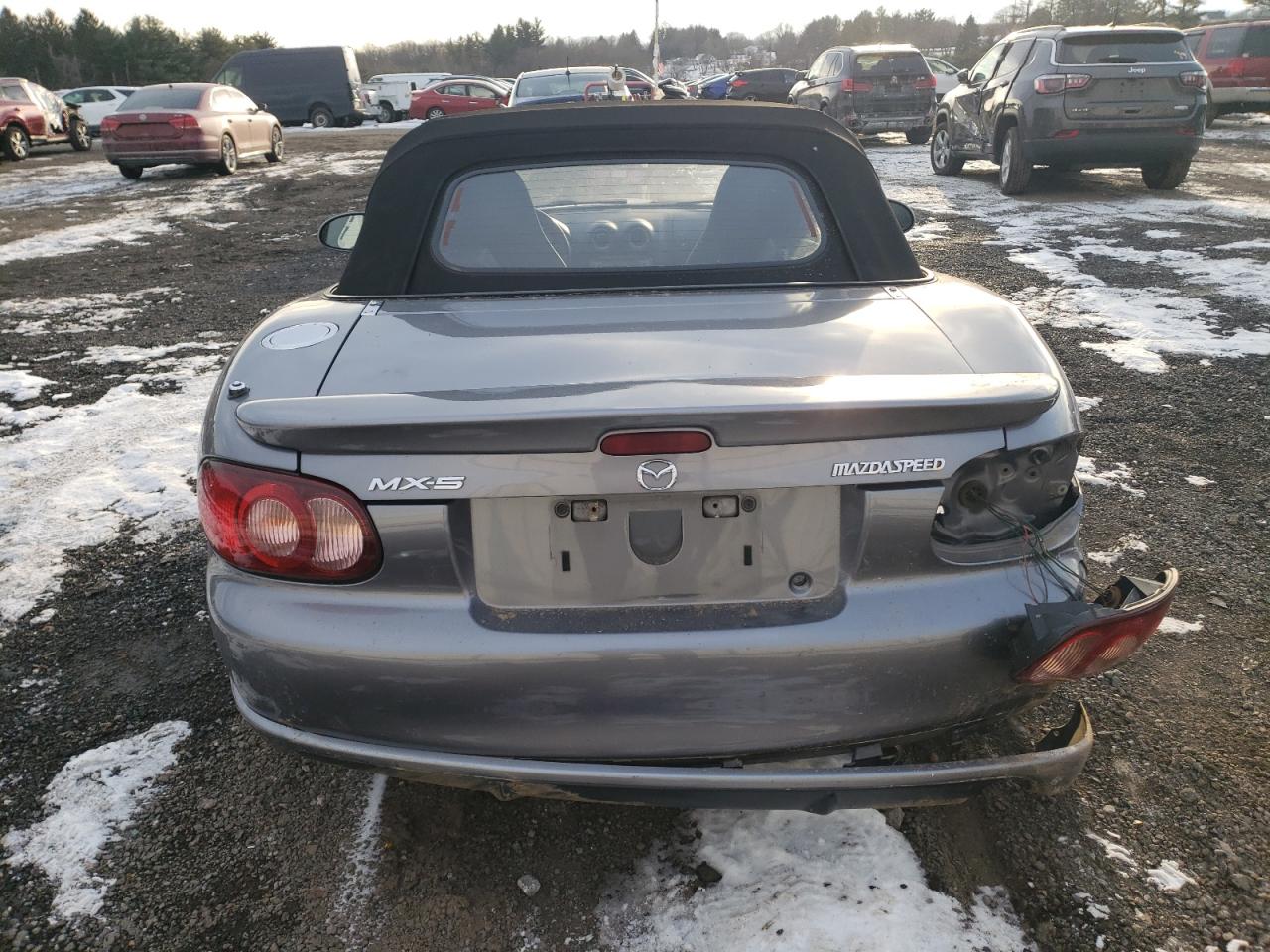 2004 Mazda MX-5 VIN JM1NB354140409689 Copart auction photo, front end / rear end damage thumbnail 6